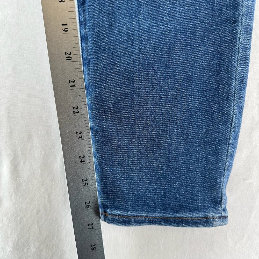 Express Slim Ankle Super High Rise Jeans Size 2/R Stretch Denim Medium Blue Wash - Picture 7 of 13
